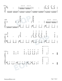 Turkish March-Alla Turca Numbered Musical Notation Preview 7