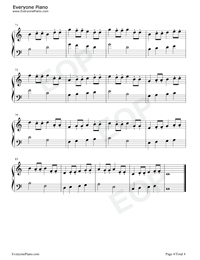 Hanon Exercise 4 Stave Preview 4