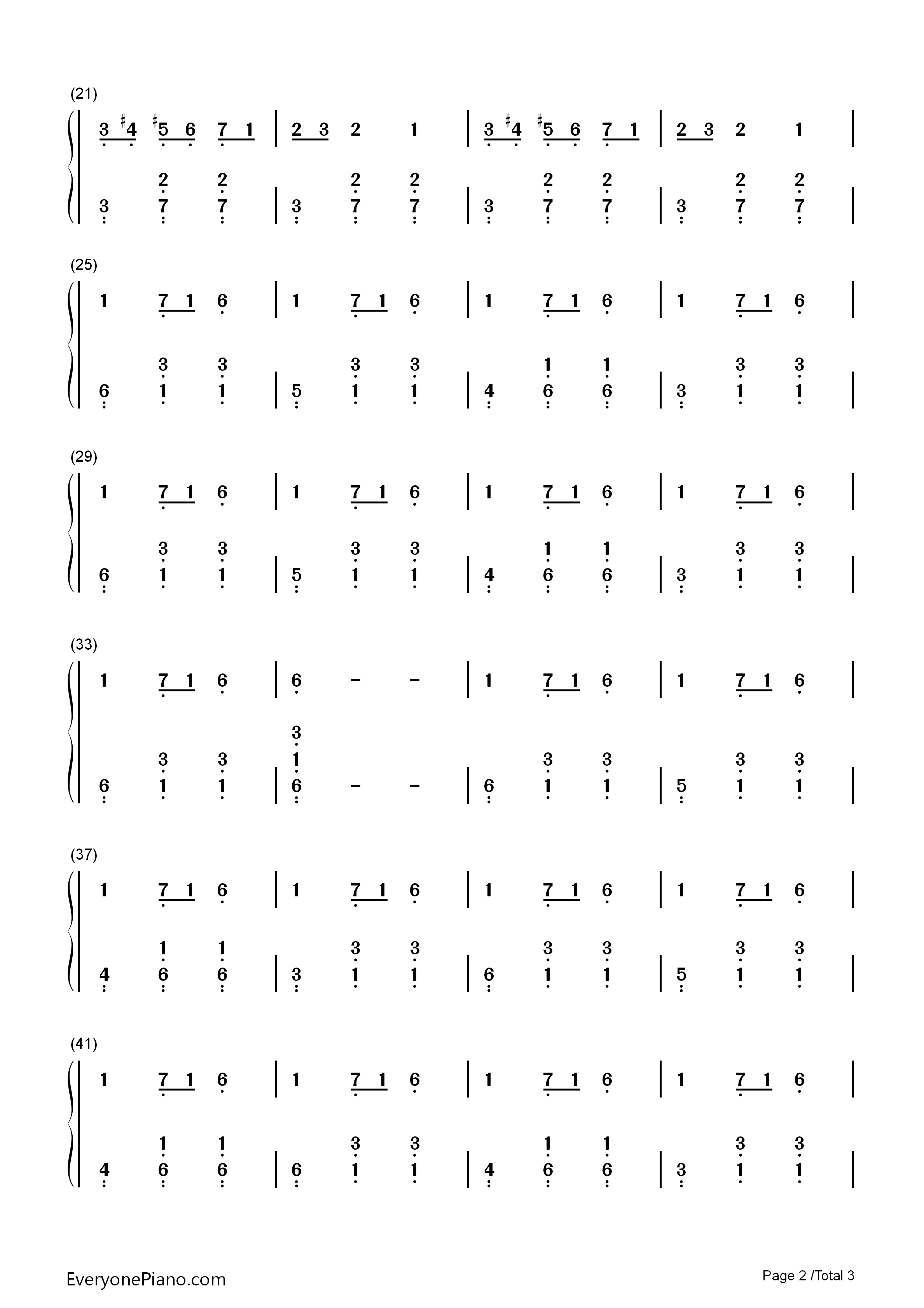 carol of the bells-christmas song numbered musical