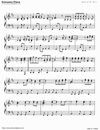 Shape of My Heart-Backstreet Boys Stave Preview 3