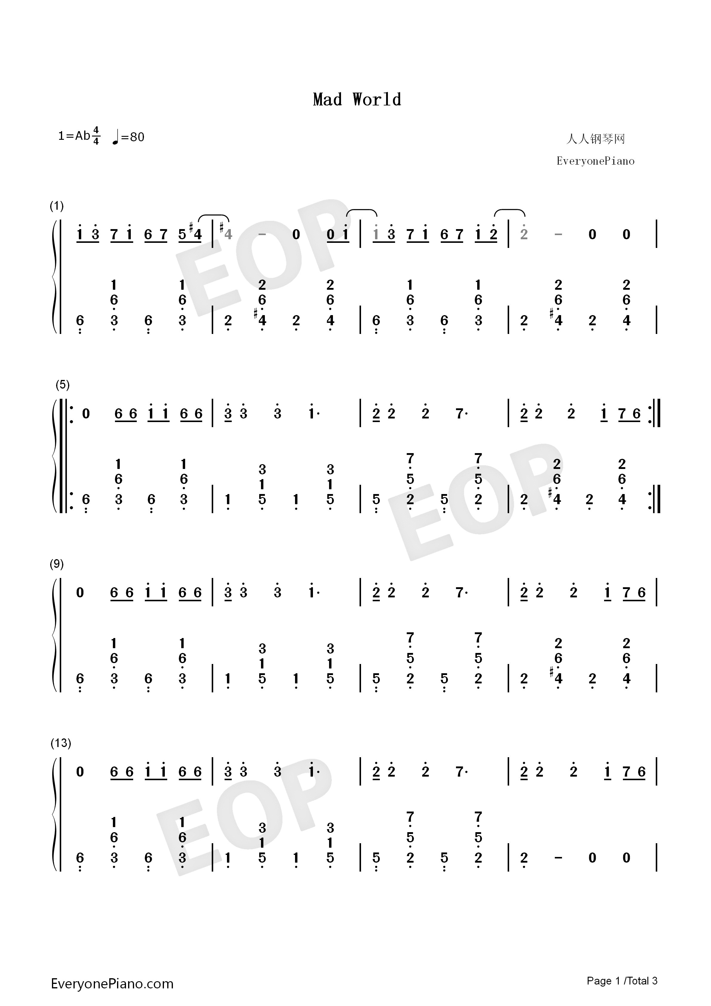mad-world-donnie-darko-theme-numbered-musical-notation-preview
