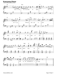 Let It Go Easy Version-Frozen Theme Stave Preview 7