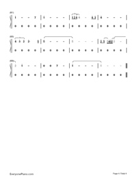 Now We Are Free-Gladiator Theme Numbered Musical Notation Preview 4