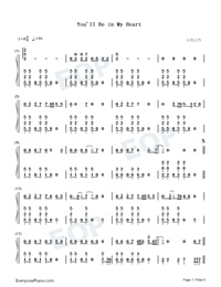 You Ll Be In My Heart Tarzan Theme Free Piano Sheet Music Piano Chords You Ll Be In My Heart Tarzan Theme Free Piano Sheet Music Piano Chords