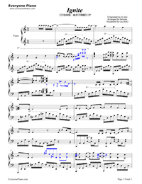 Ignite Sword Art Online Ii Op Free Piano Sheet Music Piano Chords