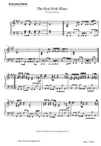 The Real Folk Blues Cowboy Bebop Ed Free Piano Sheet Music Piano Chords The Real Folk Blues Cowboy Bebop Ed Free Piano Sheet Music Piano Chords