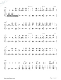 Try Everything-Zootopia Theme Numbered Musical Notation Preview 4