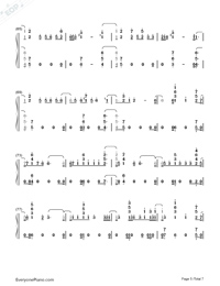 No Tears Left To Cry-Ariana Grande Numbered Musical Notation Preview 5
