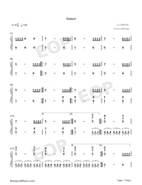 Goner Twenty One Pilots Free Piano Sheet Music Piano Chords
