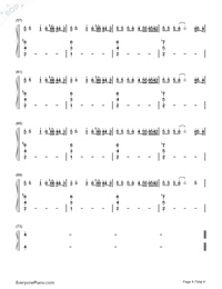 Boyfriend-Ariana Grande ft Social House Numbered Musical Notation Preview 4