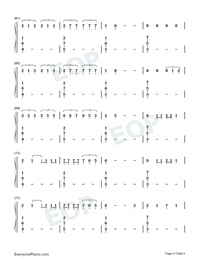 Otra Noche Sin Ti-J Balvin ft Khalid Numbered Musical Notation Preview 4