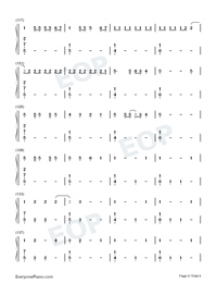 My Universe-Coldplay ft BTS Numbered Musical Notation Preview 6