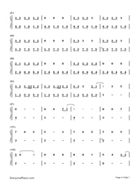 Golden Hour-JVKE Numbered Musical Notation Preview 4