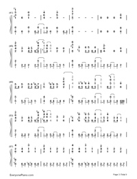KICK BACK-Chainsaw Man OP Numbered Musical Notation Preview 3
