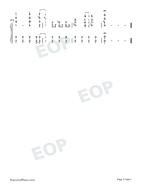 Im Still Standing-Elton John Numbered Musical Notation Preview 5