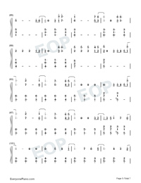 All Of Me-Easy and Full Version Numbered Musical Notation Preview 5