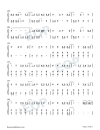 City Of Stars-Easy Version-La La Land Numbered Musical Notation Preview 2