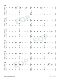 This Is Gospel-Easy Piano Version Numbered Musical Notation Preview 4