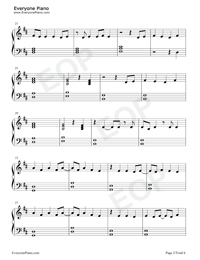 This Is Gospel-Easy Piano Version Stave Preview 2