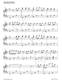 Always with Me-Genshin Impact Windsong Lyre sheet music Stave Preview 2
