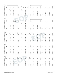 The Godfather Waltz-The Godfather OST Numbered Musical Notation Preview 2