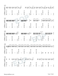 Arranca-Becky G ft Omega Numbered Musical Notation Preview 3