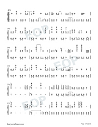 Smoke on the Water-Deep Purple Numbered Musical Notation Preview 2