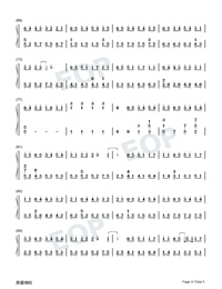 Silence-Genshin Impact Windsong Lyre sheet music Numbered Musical Notation Preview 4