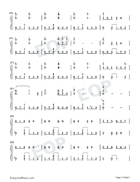 Magokoro-Living for the Day After Tomorrow OST Numbered Musical Notation Preview 3
