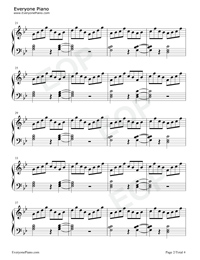 O-Fly On-Simple Accompaniment-Coldplay Stave Preview 2