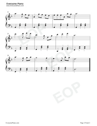 Birch Forest-Easy Version Stave Preview 2