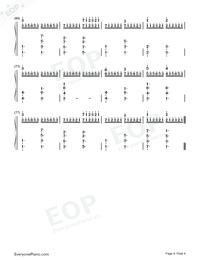 Golden Hour Numbered Musical Notation Preview 4
